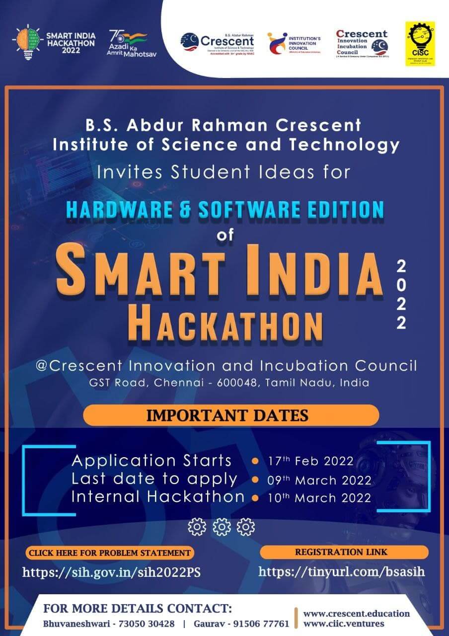 Smart India Hackathon 2022 CIIC